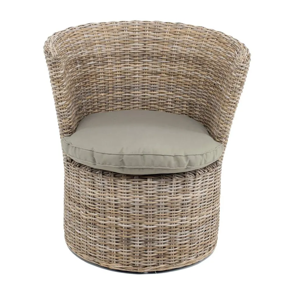 Garden Armchair in Kubù Seat Cushion Included - Calsifer Viadurini