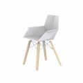 Design Living Room Armchair in Polypropylene and Wood - Faz Wood by Vondom