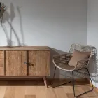 Living room armchair in Kubù Rattan and Iron Structure - Slide Viadurini