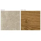 Living Room Armchair in Fabric and Solid Wood Made in Italy - Jordi Viadurini