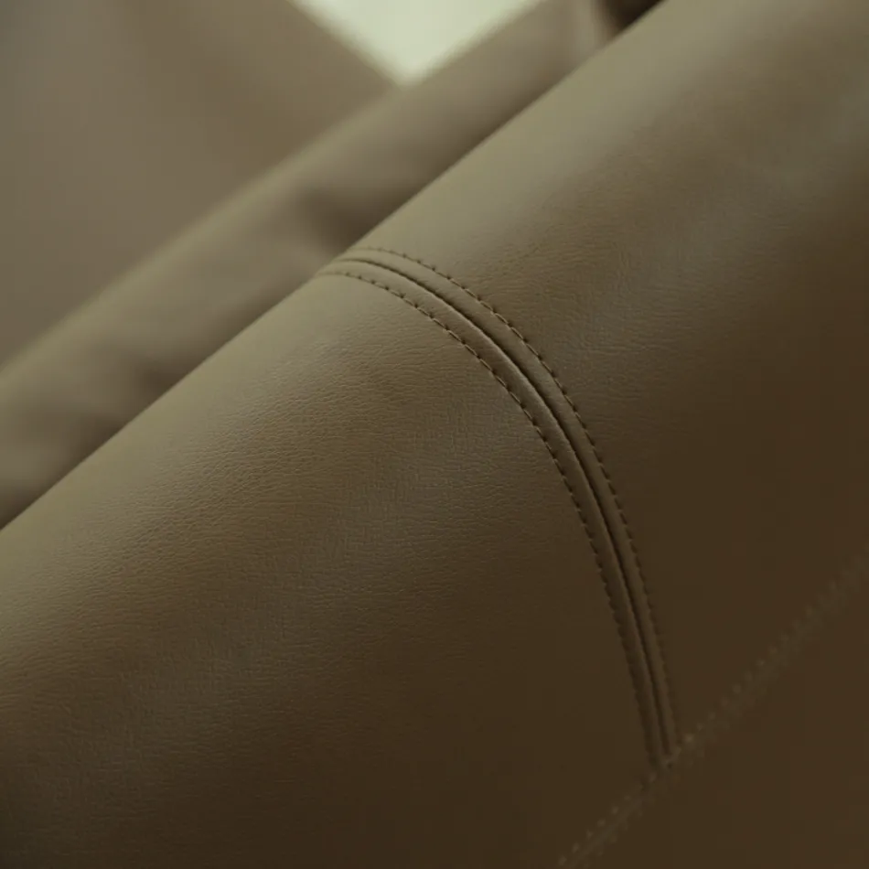 Metal armchair and eco-leather seat Made in Italy - Mint Viadurini