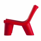Sliding design lounge chair Low Lita colored made in Italy Viadurini
