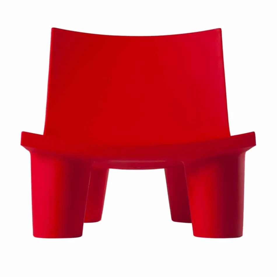 Sliding design lounge chair Low Lita colored made in Italy Viadurini