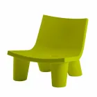 Sliding design lounge chair Low Lita colored made in Italy Viadurini