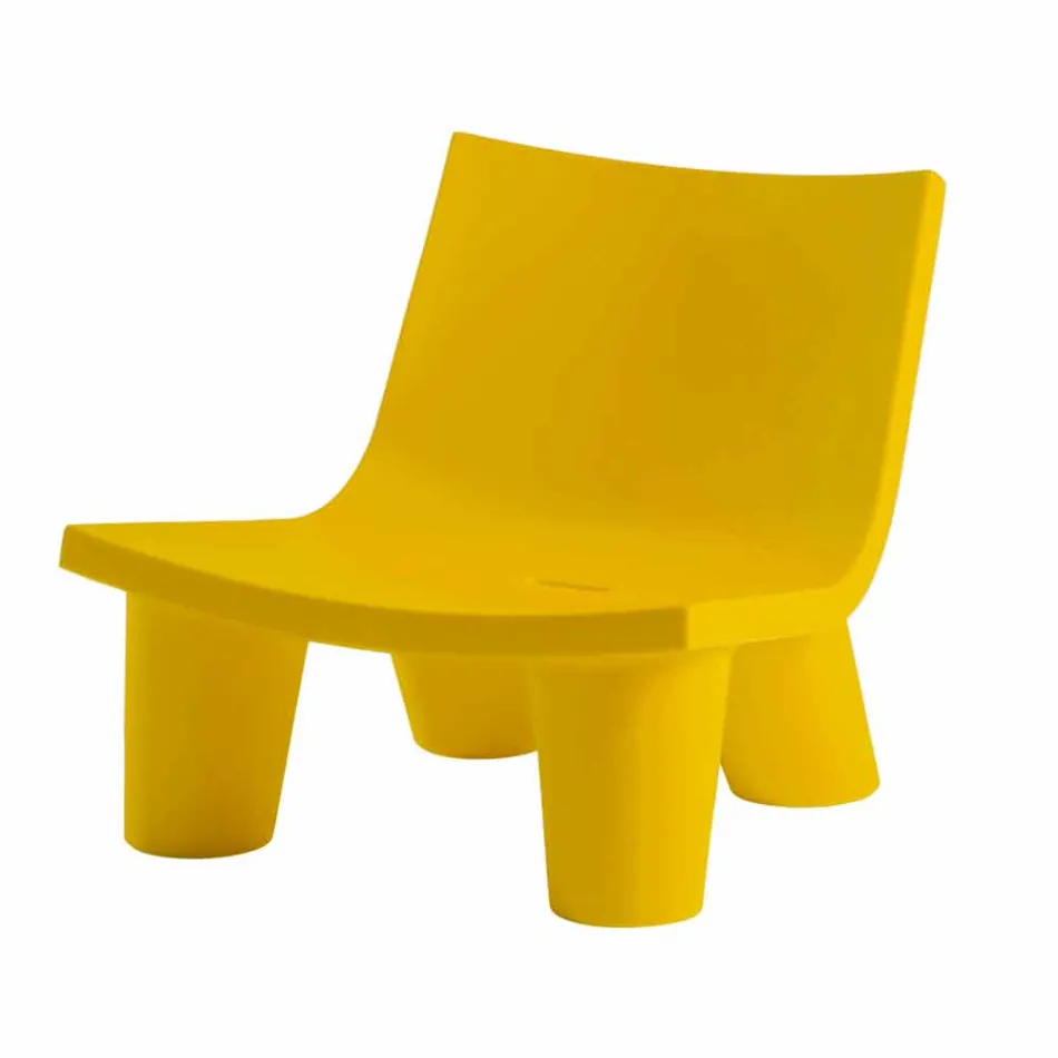 Sliding design lounge chair Low Lita colored made in Italy Viadurini