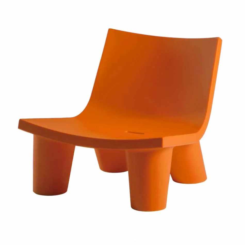 Sliding design lounge chair Low Lita colored made in Italy Viadurini