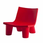 Sliding design lounge chair Low Lita colored made in Italy Viadurini