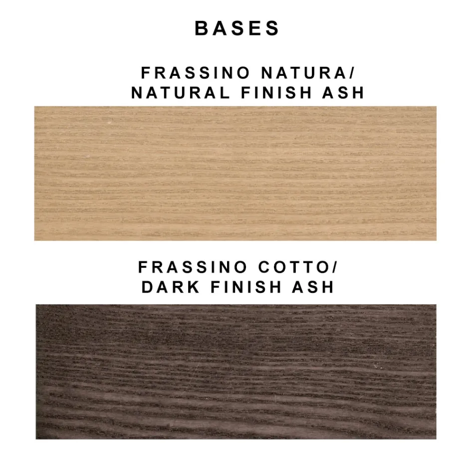 Designer Dining Room Armchair in Colored Fabric and Ash - Duchess Viadurini