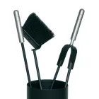 Tool holder with 3 Made in Italy Fireplace Care Tools - Cuscus Viadurini