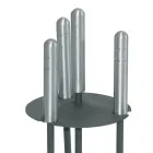 Tool Holder with 3 Metal Tools in Different Finishes Made in Italy - Darbuka Viadurini