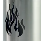 Tool Holder with 4 Accessories in Stainless Steel and Flame Made in Italy - Vita Viadurini