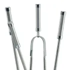 Tool Holder with 4 Accessories in Stainless Steel and Flame Made in Italy - Vita Viadurini