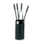 Tool Holder with 4 Fireplace Accessories Included Made in Italy - Snake Viadurini