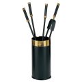 Tool Holder with 4 Fireplace Accessories Included Made in Italy - Snake