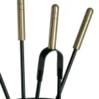 Tool Holder with 4 Fireplace Care Tools Made in Italy - Fakir Viadurini