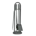 Tool holder with 4 Made in Italy Fireplace Tools - Licaone Viadurini