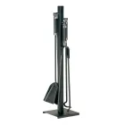 Tool holder with hook, clamp, dustpan and brush Made in Italy - Geisha Viadurini