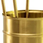 Brass Fireplace Tool Holder 4 Pieces Made in Italy - Giraffe Viadurini