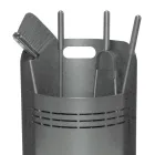 Fixed Tool Holder with 4 Tools for the Fireplace Made in Italy - Bonsai Viadurini