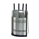 Fixed Tool Holder with 4 Tools for the Fireplace Made in Italy - Bonsai Viadurini