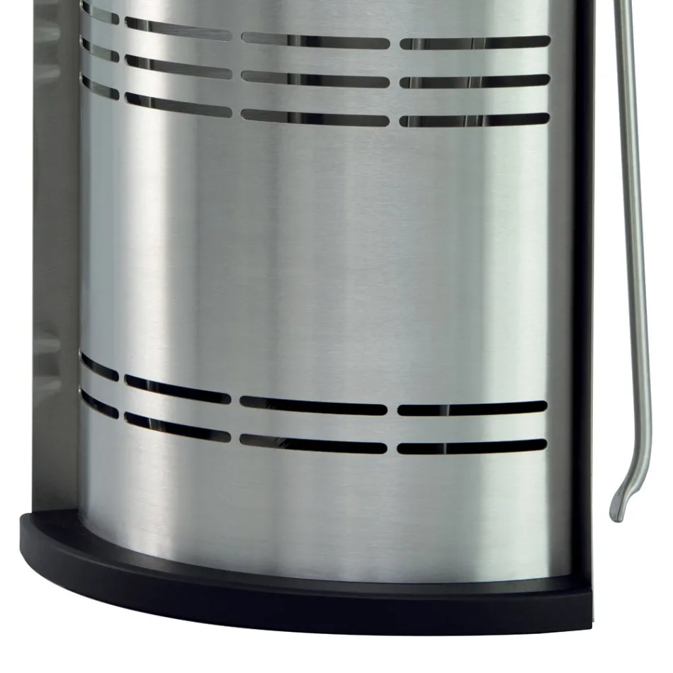 Fixed Tool Holder with 4 Tools for the Fireplace Made in Italy - Bonsai Viadurini