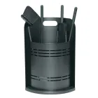 Fixed Tool Holder with 4 Tools for the Fireplace Made in Italy - Bonsai Viadurini