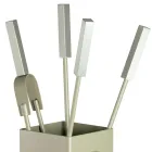 Square Metal Tool Holder and 4 Accessories Made in Italy - Iena Viadurini