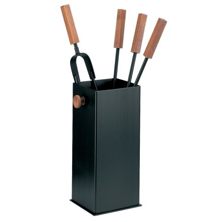 Square Metal Tool Holder and 4 Accessories Made in Italy - Iena Viadurini