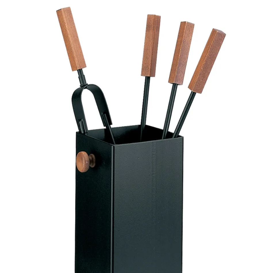 Square Metal Tool Holder and 4 Accessories Made in Italy - Iena Viadurini