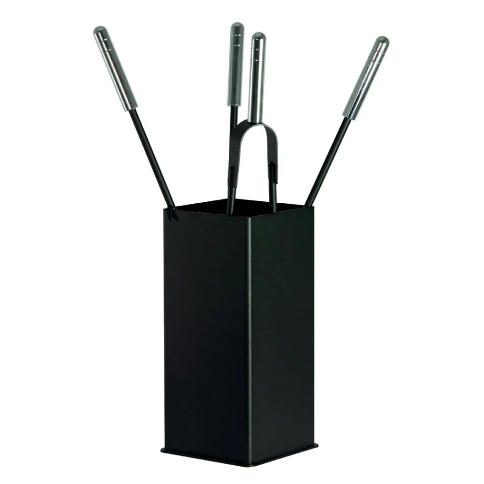 Square Metal Tool Holder and 4 Accessories Made in Italy - Iena Viadurini