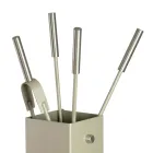 Square Metal Tool Holder and 4 Accessories Made in Italy - Iena Viadurini
