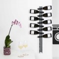 Wall mounted bottle holder Baby Big L6xH100xP11cm, fumé finish