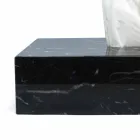 Handkerchief Holder in Black Marquinia Marble Italian Rectangular Design - Rafa Viadurini