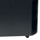 Metal Pellet Holder with Wheels and Wooden Lid Made in Italy - Bisonte Viadurini