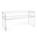 Living Room TV Stand in Transparent Plexiglass Made in Italy - Giuliette