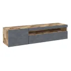 Italian Design Living Room Wooden TV Stand with Open Compartment - Suzana Viadurini