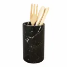Kitchen Tool Holder in White Gray or Black Marble Made in Italy - Tulvio Viadurini