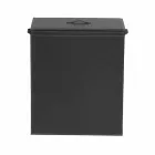 Leather laundry basket with a rectangular design base Peter Viadurini