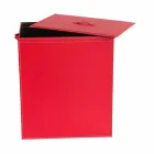 Leather laundry basket with a rectangular design base Peter Viadurini