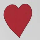 Contemporary leather laundry basket made in Italy Adele, heart insert Viadurini