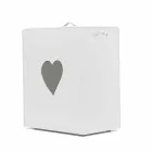 Contemporary leather laundry basket made in Italy Adele, heart insert Viadurini