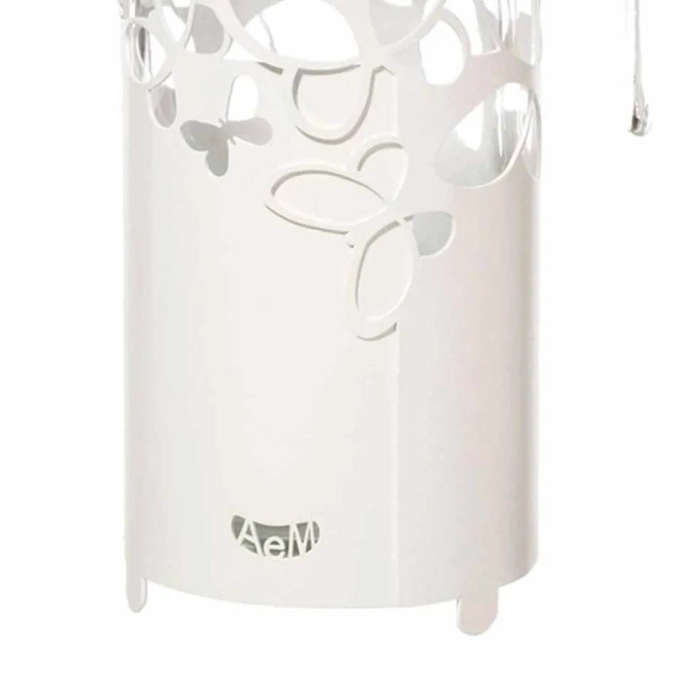 Modern Bottle Holder in White, Beige or Ivory Iron Made in Italy - Leiden Viadurini