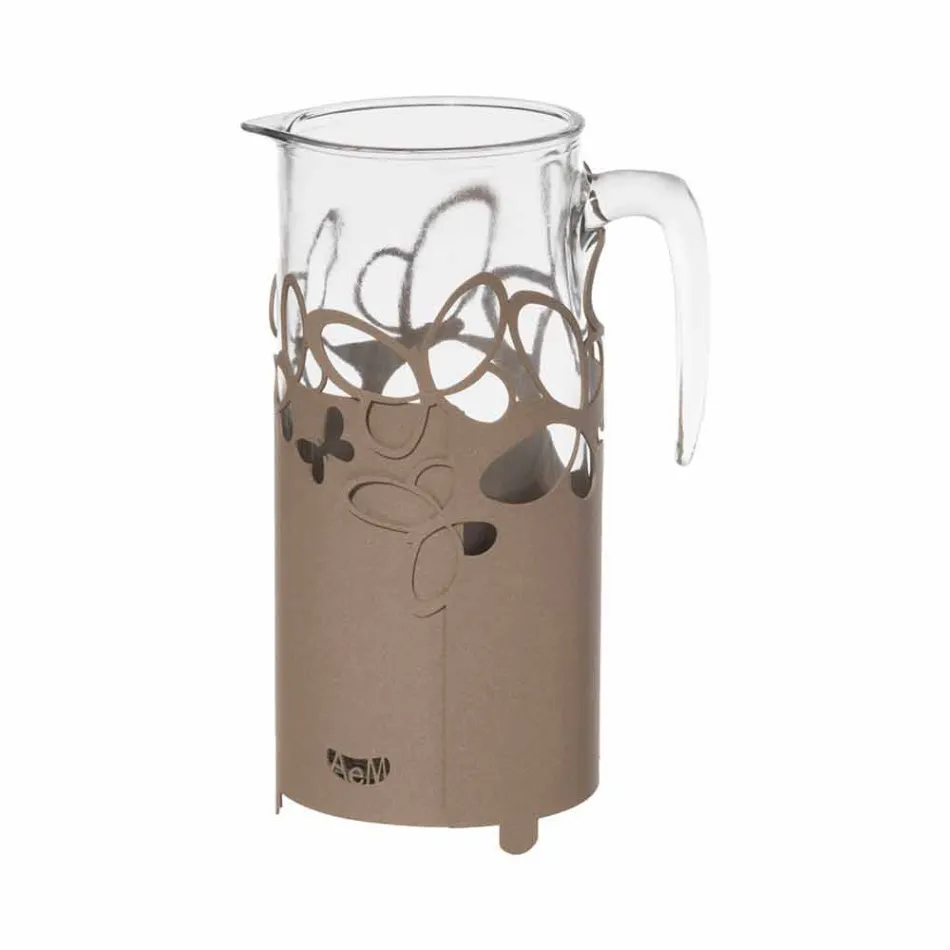 Modern Bottle Holder in White, Beige or Ivory Iron Made in Italy - Leiden Viadurini