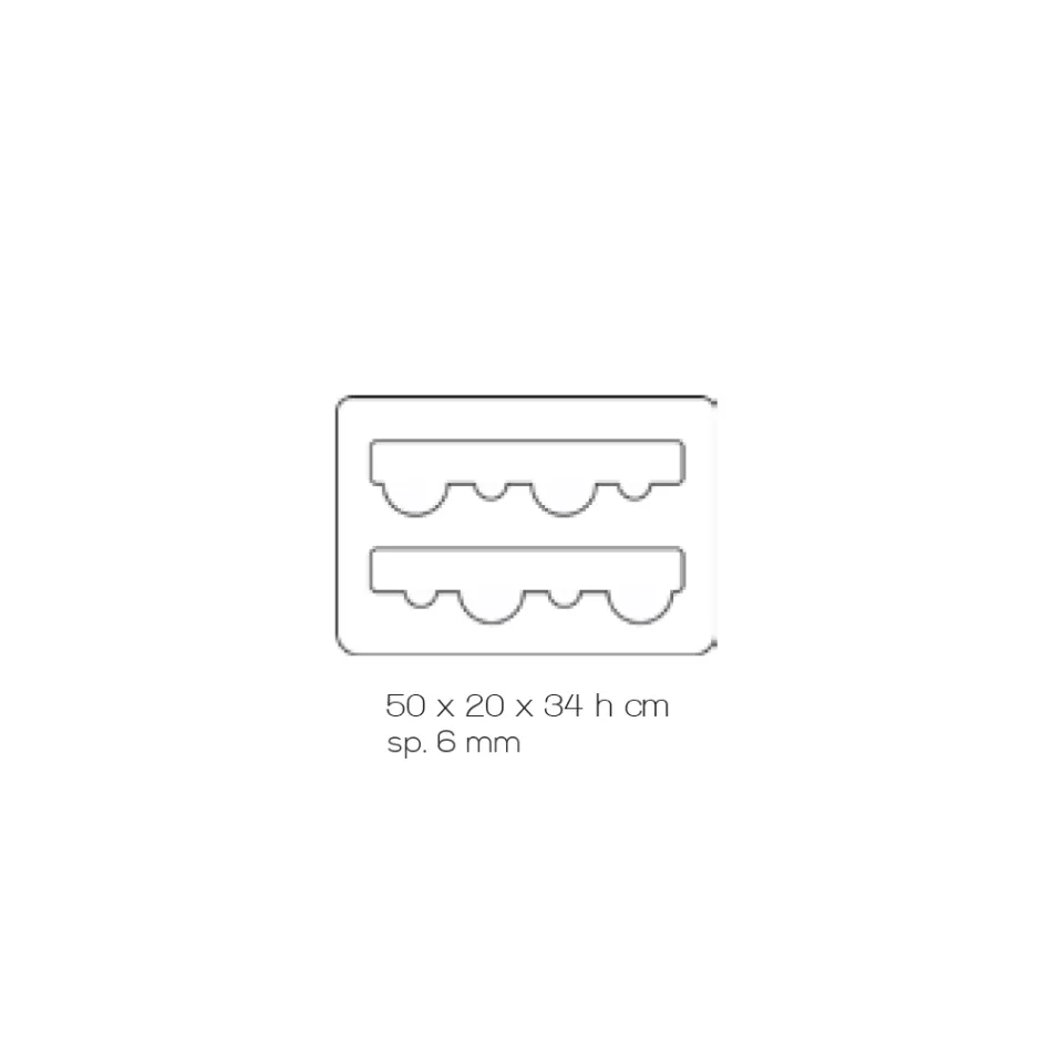 Floor Wine Bottle Holder in Transparent Acrylic Crystal - Dappino Viadurini