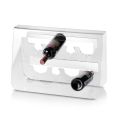 Floor Wine Bottle Holder in Transparent Acrylic Crystal - Dappino