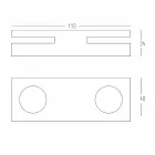 White Corian Design Candle Holder for Living Room Made in Italy - Sisifo Viadurini