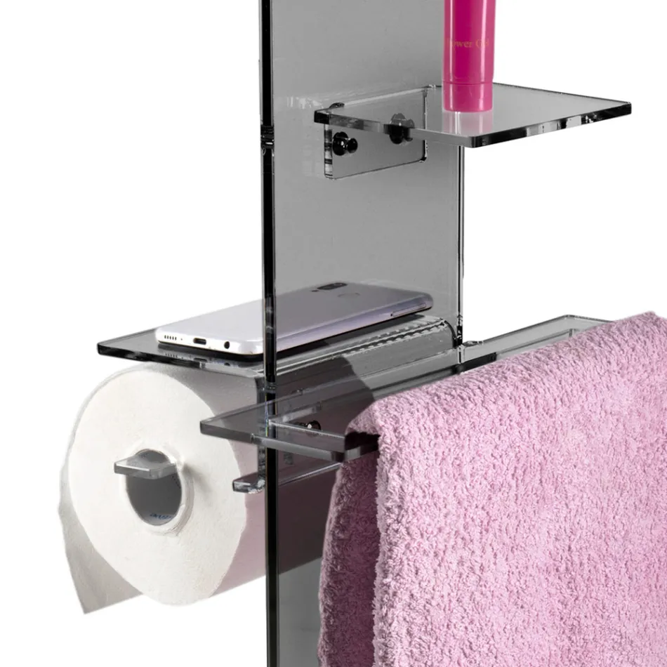 Paper Holder, Towel and Bidet Soap Holder Made in Italy - Pluto Viadurini