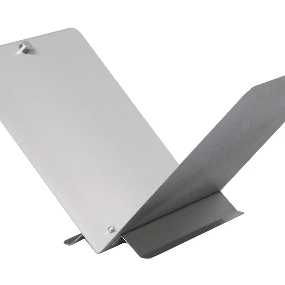 Wood holder in the shape of an open book in metal or steel Made in Italy - Falco Viadurini