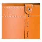 Cylindrical log holder in regenerated leather with Tonda Firestyle wheels Viadurini