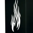 Wood holder with wheels and upper drawer Made in Italy - Polare Viadurini